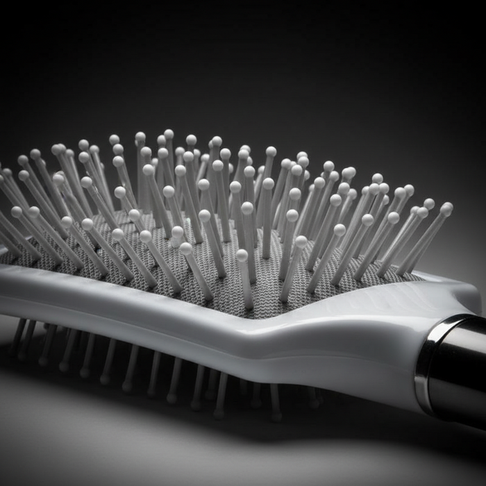 Annie Curved Cushion Brush, 1 Count, Silver