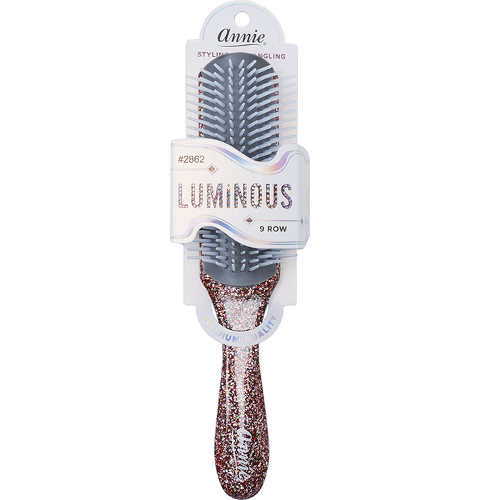 Annie Luminous 9 Row Styling Brush, 1 Count, Assorted Colors