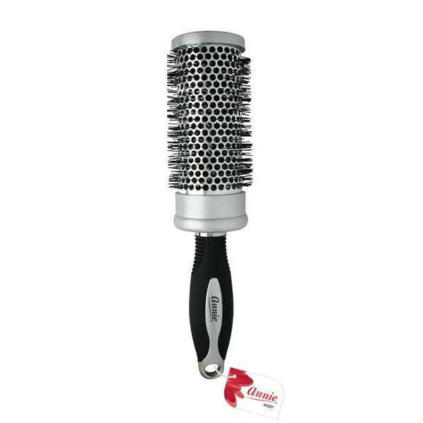 Annie Salon Curling Brush 2 3/8 Inch, Heat Resistant Bristles, Silver