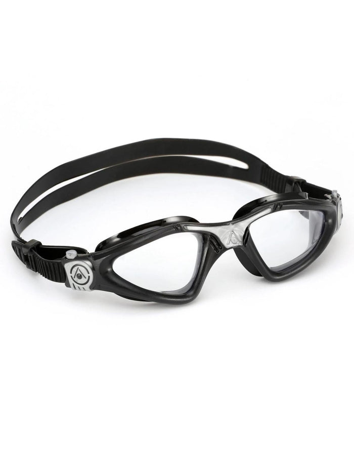 Aqua Sphere Kayenne swimming goggles with black frame and clear lenses