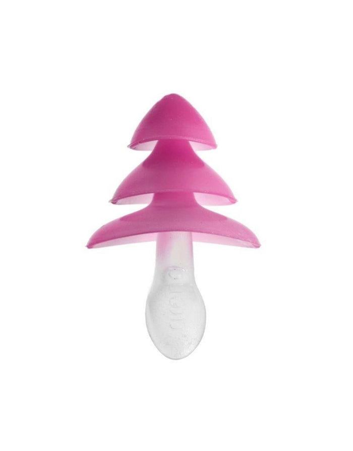 Pink and white Arena Ear Plug Pro Swimmers earplugs with tree design