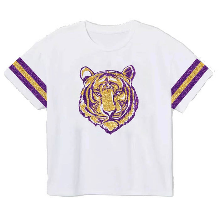 Azarhia Game Day Glitter Boxy Tee