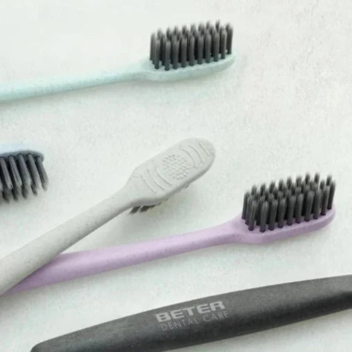 BETER - BETER DENTAL CARE - TANDBØRSTE MED KUL - SOFT