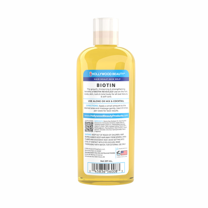 Biotin 100% Natural Oil Blend for Hair, Scalp, and Skin - 8 fl oz