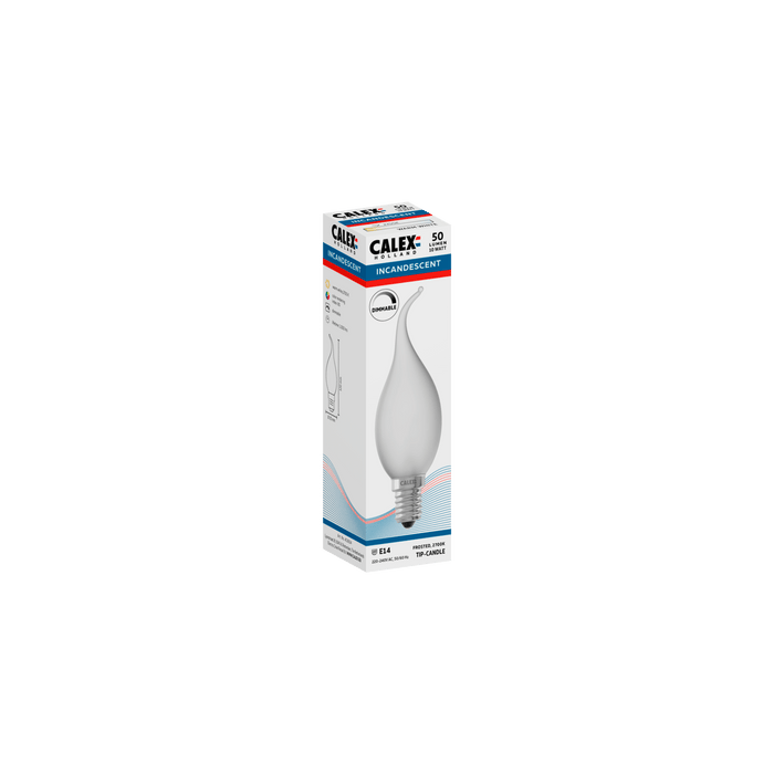 Calex Incandescent Bulb - E14 - BXS35 - White