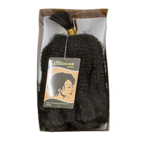 CLIMAX Afro Kinky Bulk Braid Value Pack (24inch) - 2