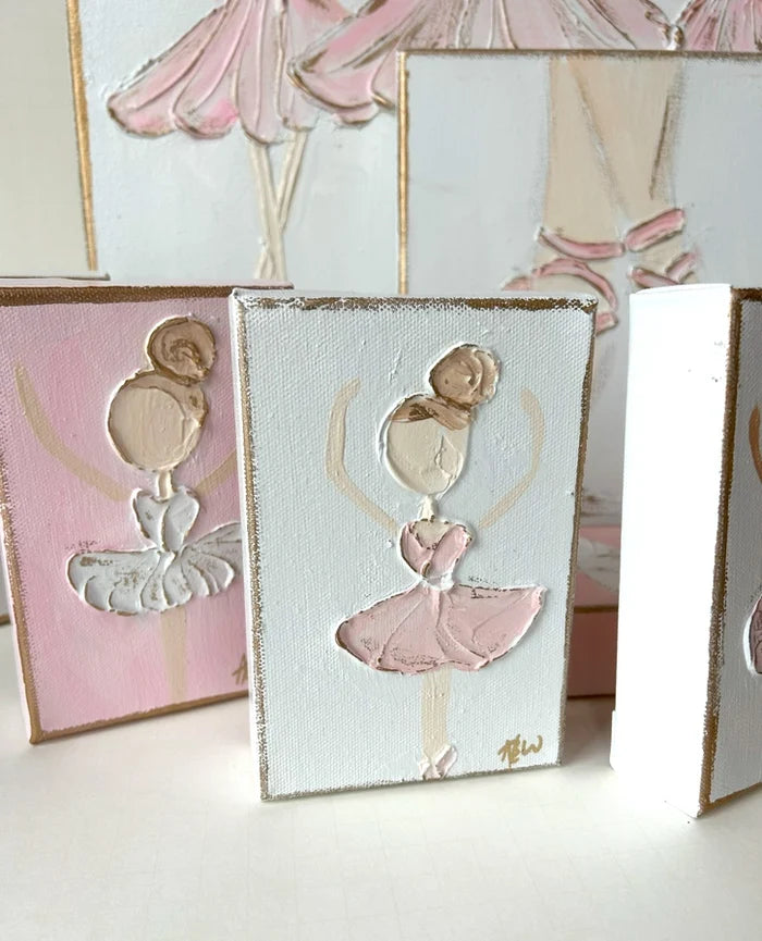 Coddiwomple Ballerina on Canvas White Background- 4 x 6