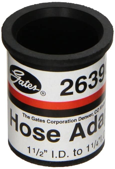Coolant hose adapter to allow larger hose to fit on smaller pipe 1 1/2" ID to 1 1/4" ID