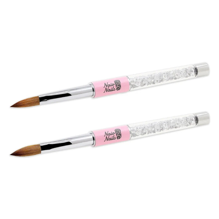 Crystal Kolinsky Acrylic Brush - Oval Sharp - Size 8 Naio Nails