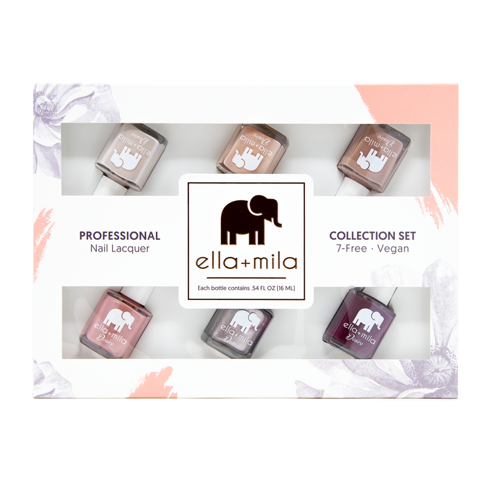 Desire Collection Set B 6-pack nail polish gift box, front view