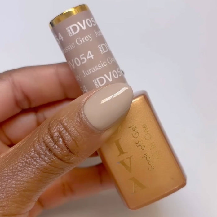DND Diva Gel & Nail Polish - Jurassic Grey #054