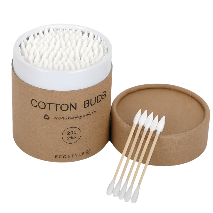Eco-friendly Cotton Tips - White