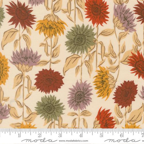 Eggshell- Sunflower Fields- Windfall- Fat Quarter