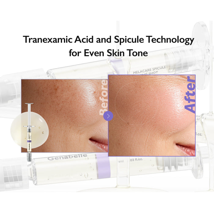 Genabelle Melacare Spicule Toning Shot Ampoule (1ml * 3ea) أمبولات جينابل ميلاكير سبيكول تونينغ شوت - Princess Cosmetics Qatar