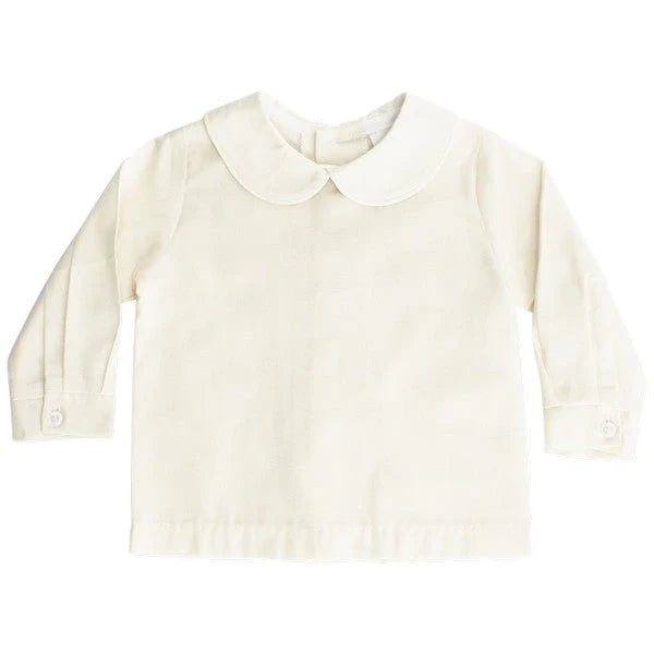 J Bailey L/S Bone Peter Pan Collared Shirt