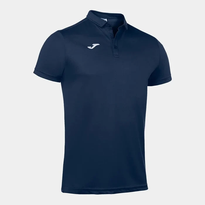 Joma boys navy hobby polo shirt, short-sleeve T-shirt with collar and buttons, casual and comfortable for kids.
