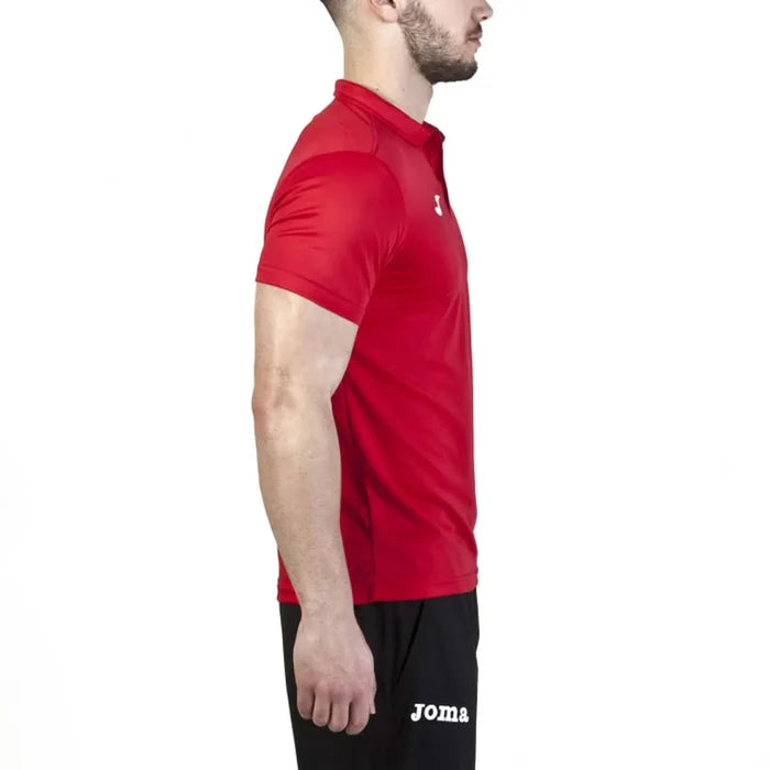 Red Joma Boys Hobby Polo Shirt, casual T-shirt with collar and short sleeves, suitable for boys' everyday wear.
