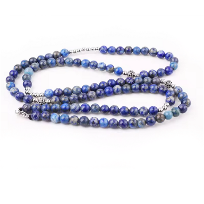 Lapis Lazuli Natural Stone Beaded Necklace