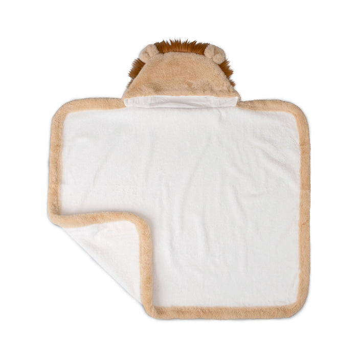 Little Linen Baby Plush Hooded Towel - Savanna Lion