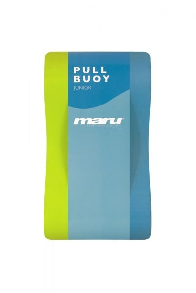Maru Junior pull buoy in blue lime with rounded design