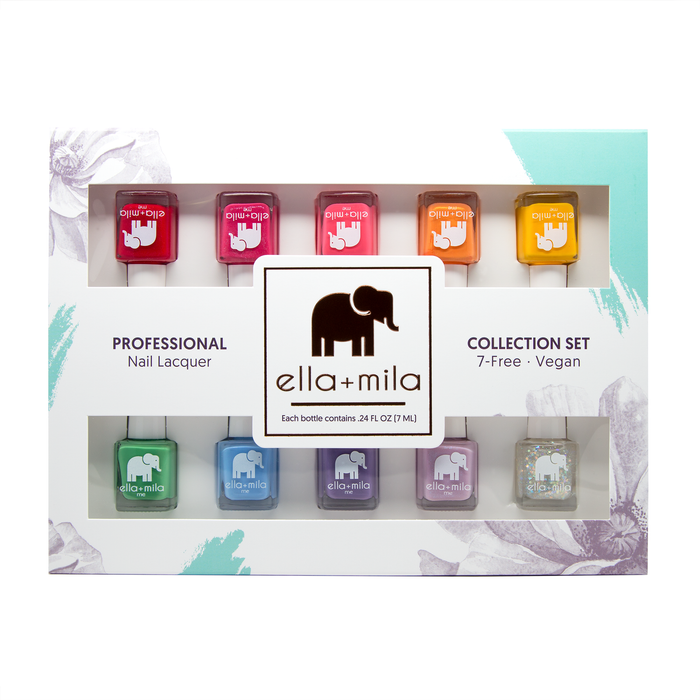 Me Collection 10-pack mini nail polish gift box, front view
