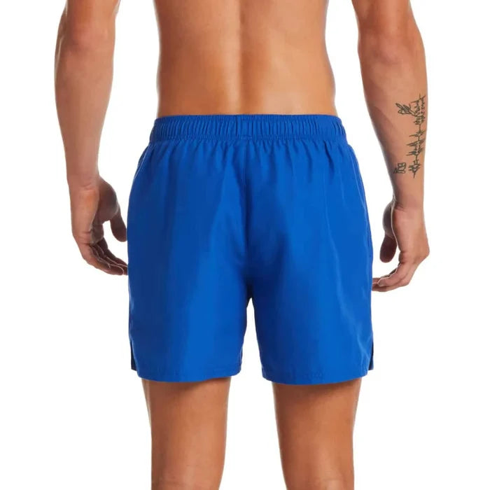 Nike men's 5-inch Volley swim shorts in Game Royal color, featuring lightweight fabric and adjustable waistband for comfort.