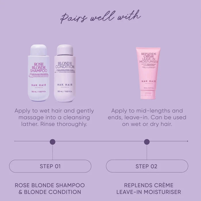 NAK Hair ROSE BLONDE Shampoo 350ml