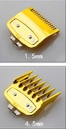 Palms 2 Pcs Gold Premium Cutting Guides Combs - .5 &1.5 - Palms Fashion Inc.