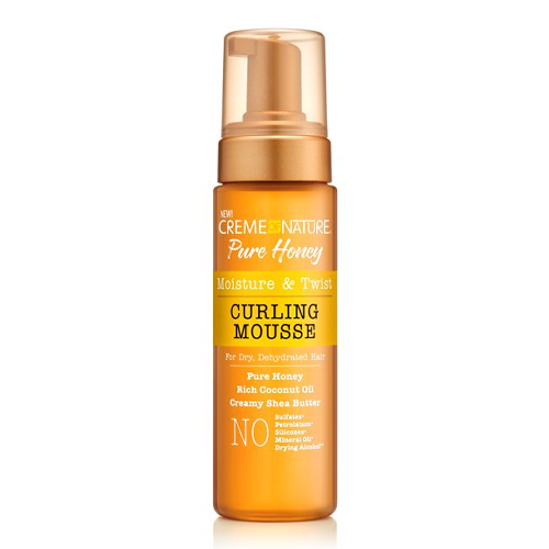Pure Honey Moisture & Twist Curling Mousse 7oz by CREME OF NATURE