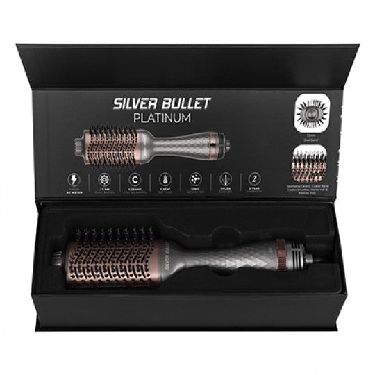 Silver Bullet Platinum Oval Hot Air Brush Large 72mm