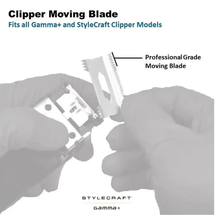 Stylecraft Moving Stainless Steel Slim Deep Tooth Clipper Blade - BUYBARBER.COM