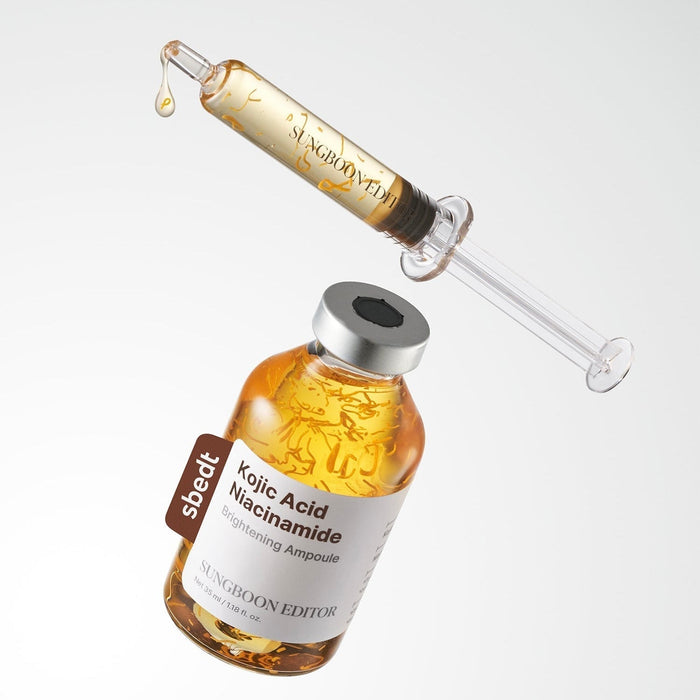 Sungboon Editor Kojic Acid Niacinamide Brightening Ampoule 40ml أمبولة تفتيح البشرة بحمض الكوجيك ونياسيناميد من سونج بون - Princess Cosmetics Qatar