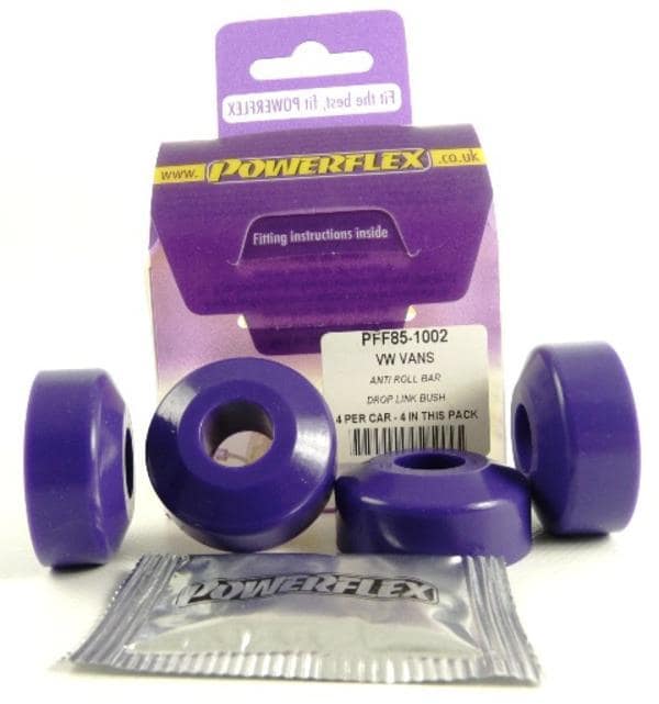 Sway bar drop link lower end bushings (Powerflex) set of four for all Vanagon 80-91