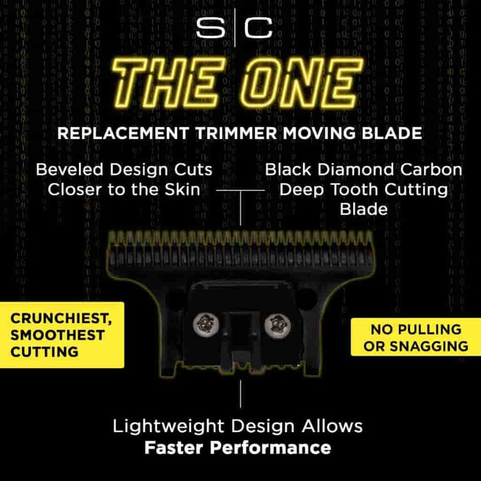 x-pro wide gold titanium fixed & dlc the one cutting trimmer blade set - BUYBARBER.COM