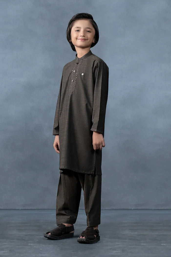 2 Piece Blended Khaddar Suit