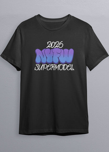 2026 NYFW Bubble Letter T-Shirt