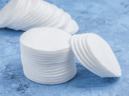 Stack of cotton rounds