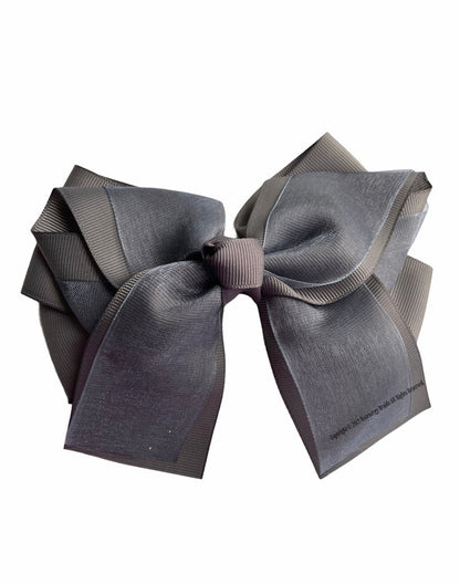 4 Pcs 6 Inch Hair Bows Clips Grosgrain And Organza Ribbon Bows Hair Alligator Clips Hair Barrettes Hair Accessories for Girls Toddler Infants Kids Teens Children