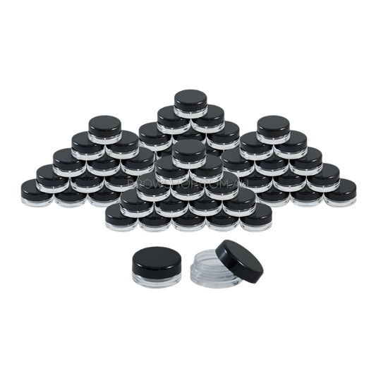 5mL Aftercare Jars - Black (40pcs)