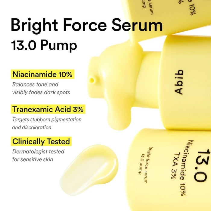 Abib Bright Force Serum 13.0 Pump 30ml سيروم أبيب برايت فورس 13.0 بمضخة - Princess Cosmetics Qatar