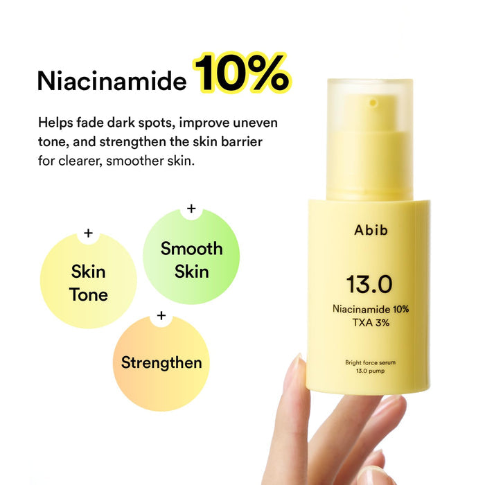 Abib Bright Force Serum 13.0 Pump 30ml سيروم أبيب برايت فورس 13.0 بمضخة - Princess Cosmetics Qatar
