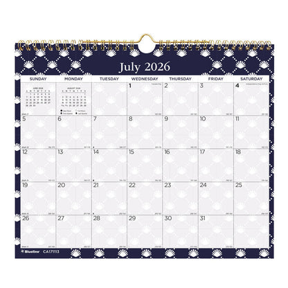 Academic Monthly Small Wall Calendar 2027, English, Nautical (CA171113-27)