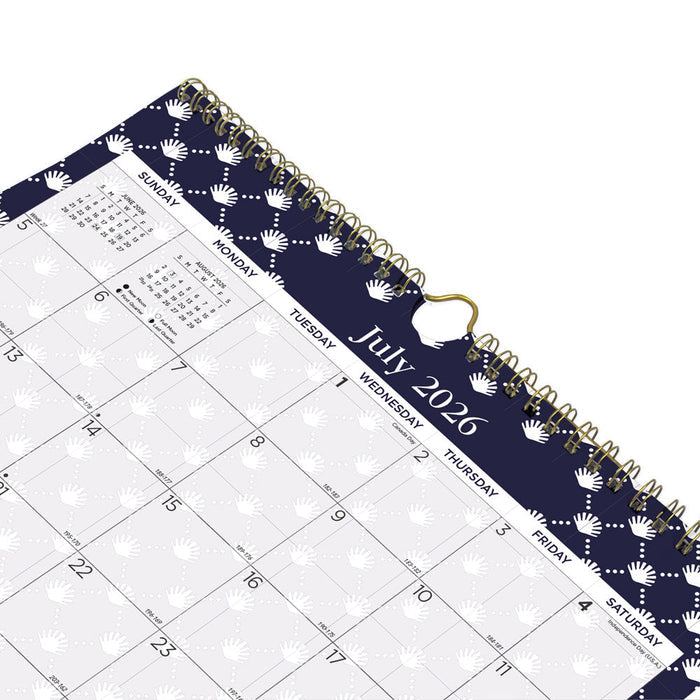 Academic Monthly Small Wall Calendar 2027, English, Nautical (CA171113-27)