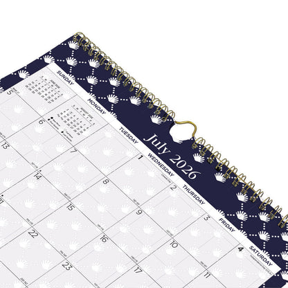 Academic Monthly Small Wall Calendar 2027, English, Nautical (CA171113-27)