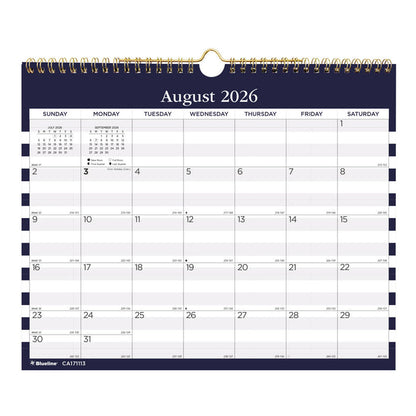 Academic Monthly Small Wall Calendar 2027, English, Nautical (CA171113-27)