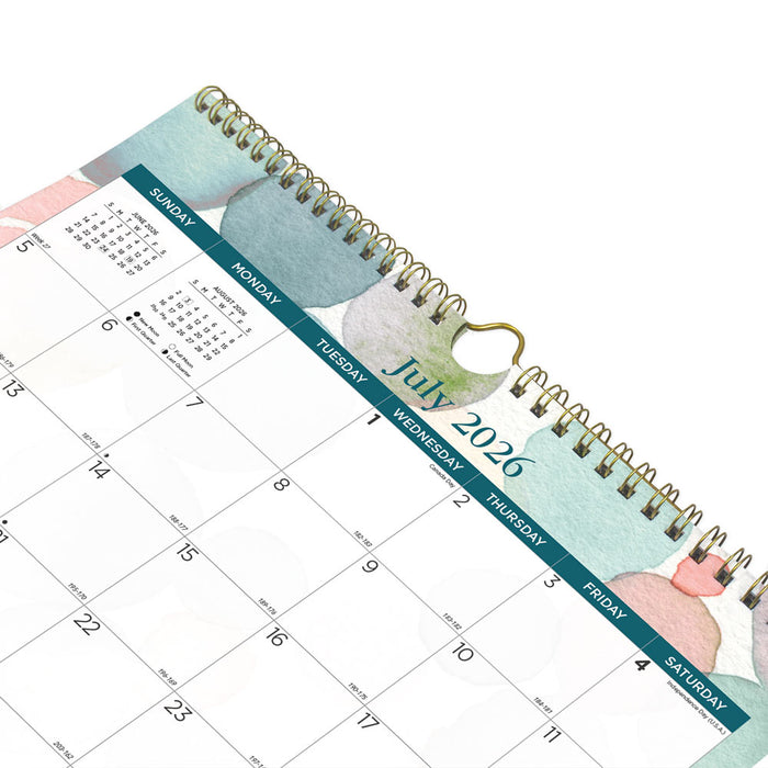 Academic Monthly Small Wall Calendar 2027, English, Splash (CA171114-27)