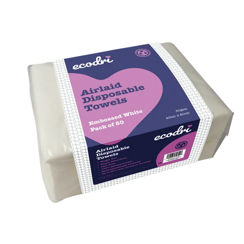 Airlaid White Disposable Towel 40cmx80cm  50PK