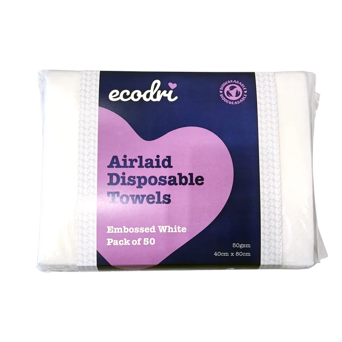 Airlaid White Disposable Towel 40cmx80cm  50PK