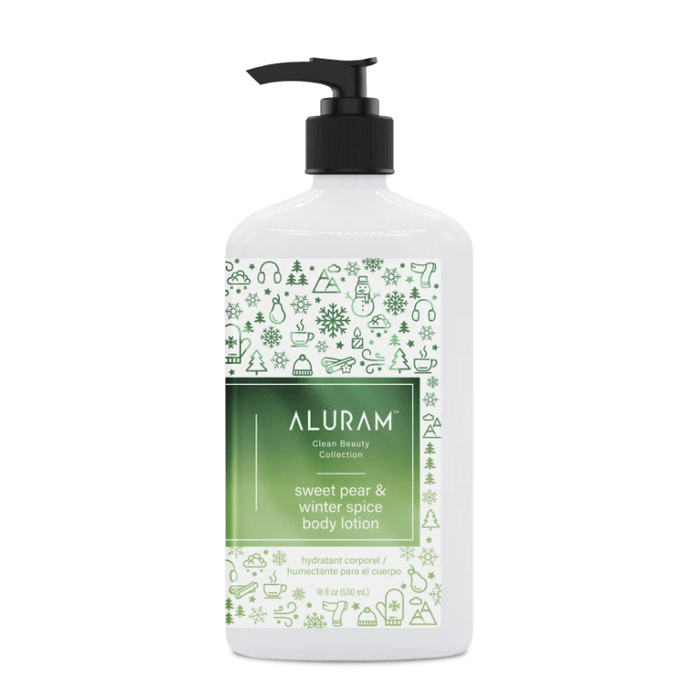Aluram Sweet Pear & winter Spice Lotion 18oz - Aluram | Available at Studio 360 Salon, Chatham, NJ
