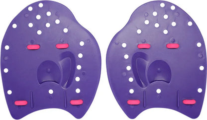 Amani Jewel Hand Paddle Set in purple for swimming and water exercise, featuring ergonomic design and vibrant color.